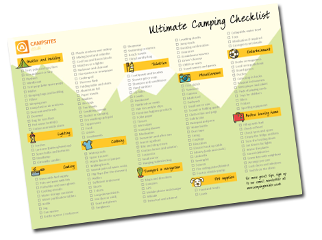 Camping List Template from www.campsites.co.uk